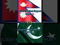 Countries that support nepal vs Pakistan #shorts #viral