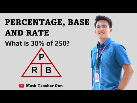 PERCENTAGE, BASE AND RATE