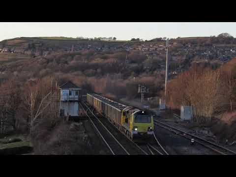 Freightliner 70003 Hardendale Quarry Shap - Tunstead Sdgs @ New Mills South Jn 26/2/21