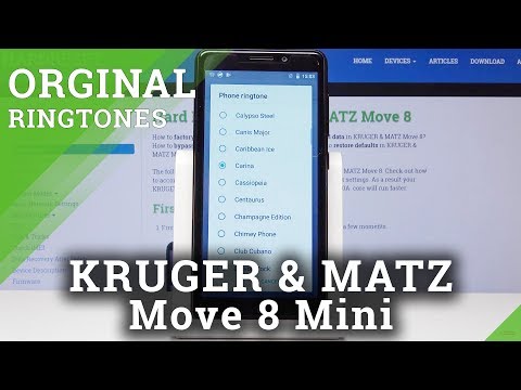 How to Change Ringtone in Kruger & Matz MOVE 8 Mini - Ringtone List