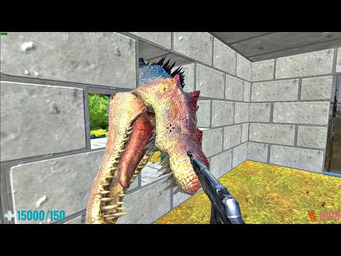 Survive in Grasslands with Vicious Dinosaurs. Fps Perspective! Animal Revolt Battle Simulator