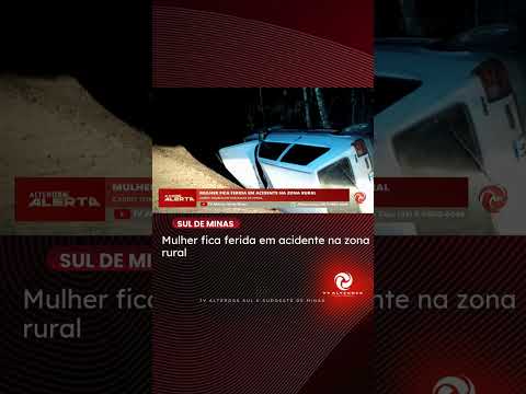 CARRO TOMBA EM ESTRADA RURAL E MULHER FICA FERIDA