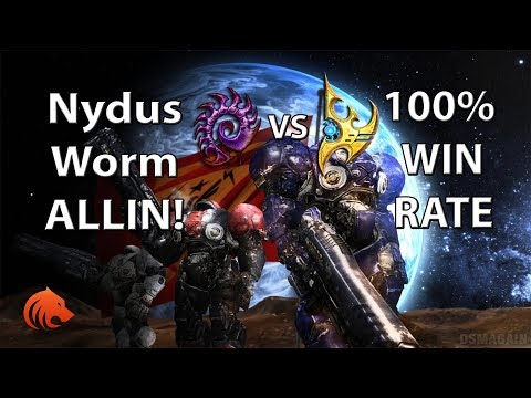 StarCraft 2: Nydus Worm 100% WIN RATE vs Protoss!