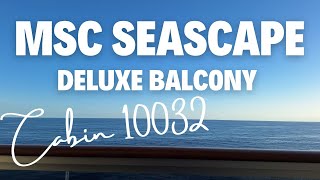 MSC Seascape Deluxe Balcony Cabin Tour 🚢 | Honest Review & Room Features