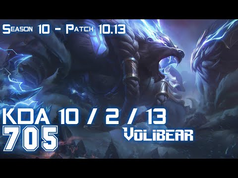 705 Volibear vs WUKONG Top - Patch 10.13 KR Ranked
