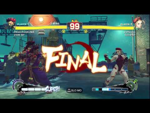 wafflepop ( CAMMY ) VS JR RODRIGUEZ ( AKUMA ) SSFIV ENDLESS BATTLE MATCH ON PS3 GAMES 7-12