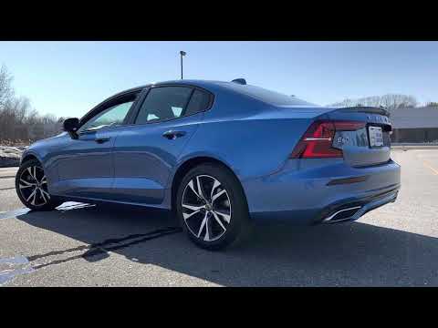 Bursting Blue 2021 Volvo S60 T6 R-Design / Walkaround with Heather