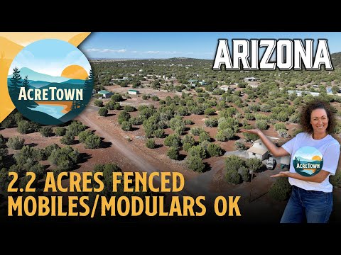 Arizona Land for Sale near Show Low | 2.2 acres | Mobile Homes OK | 1 min to Major Hwy | Fenced