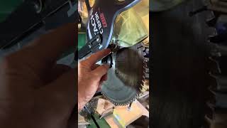 How to change the blade on a Hitachi C12FDH miter saw