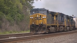 preview picture of video '(16) CSX Q262 & A Mixed Freight @ Hamburg, NY.  Aug. 7 2014'