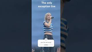 the only exception - paramore #erastour #emo #poppunk #paramore #hayleywilliams #sadsong #live #fyp