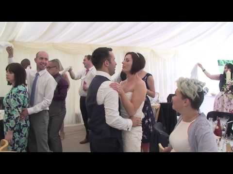 Hilarious Wedding Surprise! Singing Waiters at Crogen Estate, Corwen — Unforgettable Moment