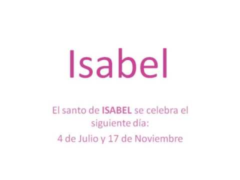 Significado de Isabel