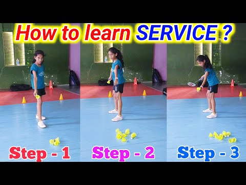 How to learn Badminton Service ? | Beginners | Tips & Tricks