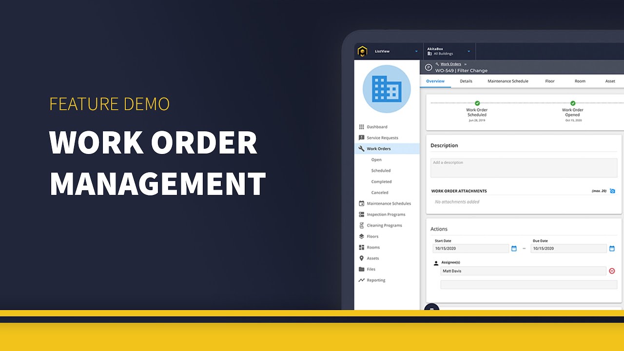 AkitaBox Work Order Management Feature