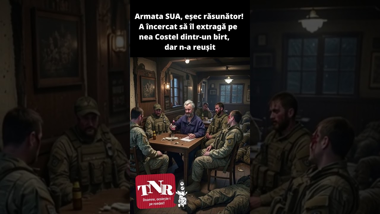 Armata SUA, eșec răsunător! A încercat să-l extragă pe nea Costel dintr-un birt, dar n-a reușit