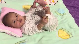 អូនអត់ងងុយផង😊ម៉ាក់ពេជ្របង្ខំអោយអូនគេង