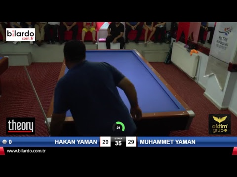 HAKAN YAMAN & MUHAMMET YAMAN Bilardo Maçı - HATAYIN ANVATANA KATILIŞ KUPASI-1. Tur