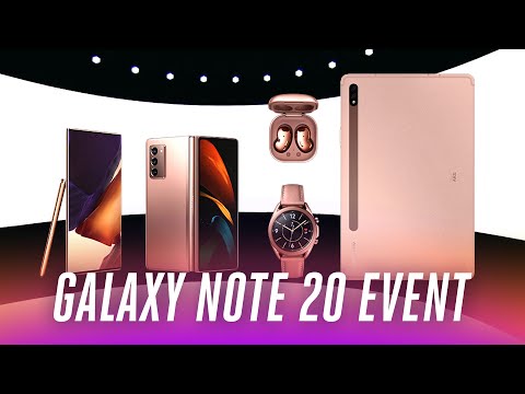 三星Galaxy Note 20活動不到9分鐘 (Samsung Galaxy Note 20 event in under 9 minutes)