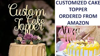 Review ~ Customised Cake Topper ordered on Amazon