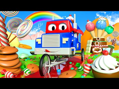 Carl le Super Truck dans la Ville des Voitures - Le Super Vélo Camion ! 🚚 ⍟ Dessin animé enfants