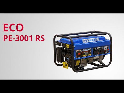 фото электростанция (генератор бензиновый) eco (эко) pe-3001rs. 2.5 квт, 230 в, бак 15.0 л, вес 36.5 кг 0