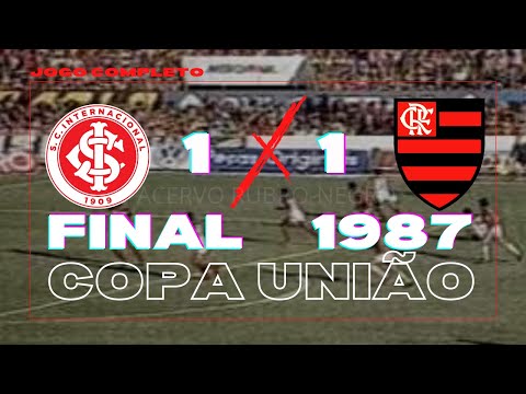 1987 Copa União ⚽ Inter 1x1 Flamengo (1º jogo da final completo) #AcervoRubroNegro