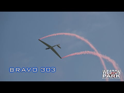 GLIDER FX - ASK-21 aerobatic glider G-CJKZ - Weston Park model air show 2021