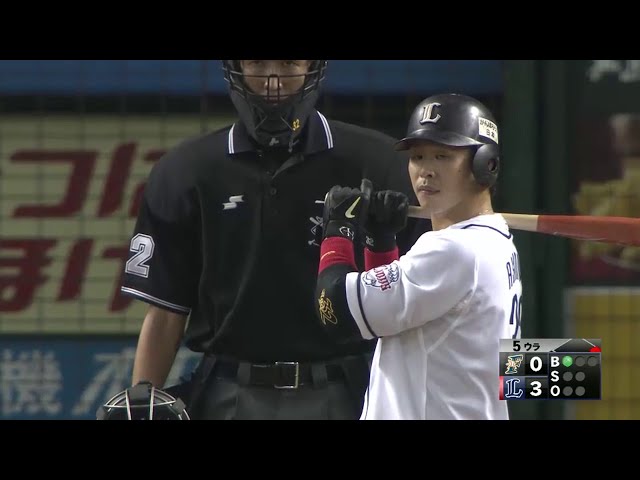 【5回裏】ライオンズ浅村 レフトスタンドへ12号2ランホームラン !! 2014/9/16 L-F