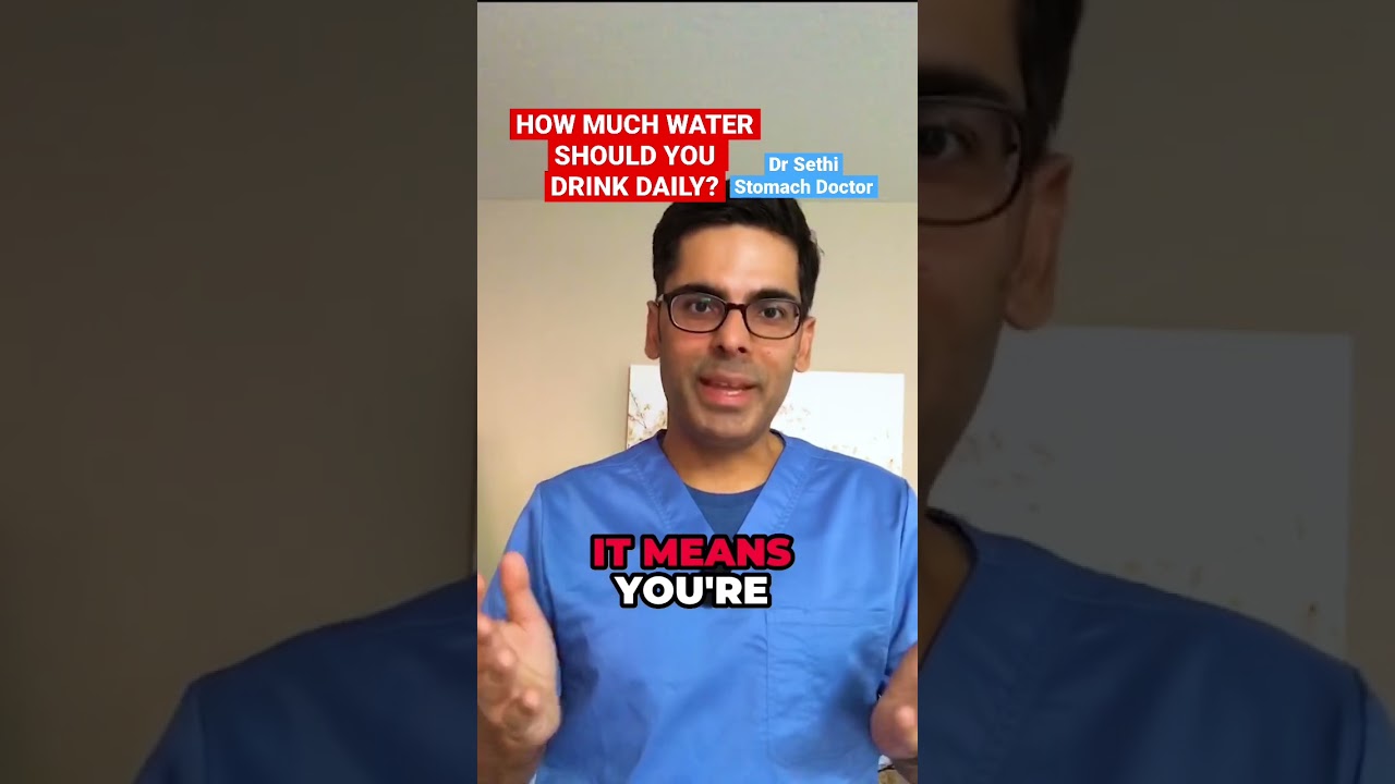 How much water should you drink a day? Dr Sethi #water #shorts #short #dehydration