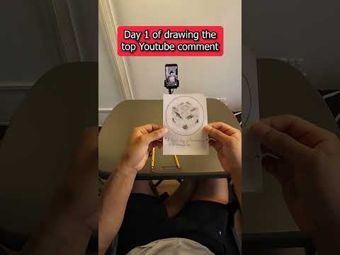 Day 1 of drawing the top youtube comment's pfp