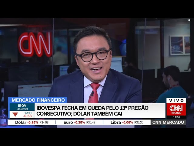 Ibovespa chega à 13ª queda seguida | CNN MERCADO – 17/08/2023
