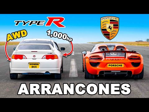 Honda AWD de 1000hp vs Porsche 918 Spyder: ARRANCONES