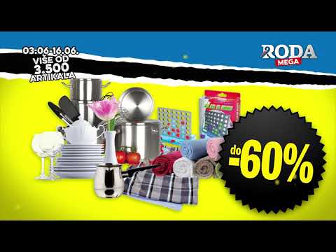 Roda rasprodaja I Sniženo više od 3 500 artikala 3.06 - 16.06.2019.