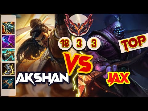 AKSHAN TOP vs JAX - NA GRANDMASTER PATCH 12.3 (SEASON 12)