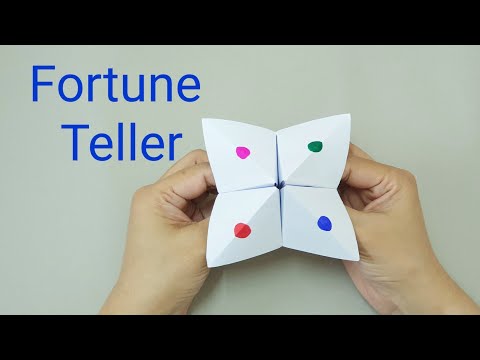DIY Paper Fortune Teller,Simple Origami,easy paper crafts for kids,