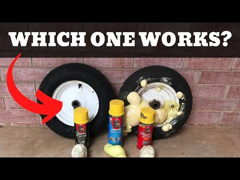 Part of a video titled Spray Foam Tires - Which FOAM Actually WORKS? | Part 1 - YouTube