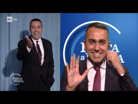 Saverio Raimondo: "Confronto all'americana con il Ministro Luigi Di Maio" - Porta a porta 24/10/2019