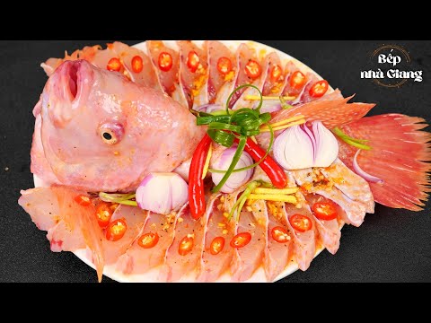 CÁ DIÊU HỒNG phải hấp  với Bia như này mới thơm ngon, không bị tanh nè!