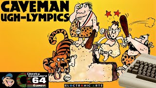 CAVEMAN UGH-LYMPICS – Commodore 64 (1988) | Prehistoric Party Sports at Their Best