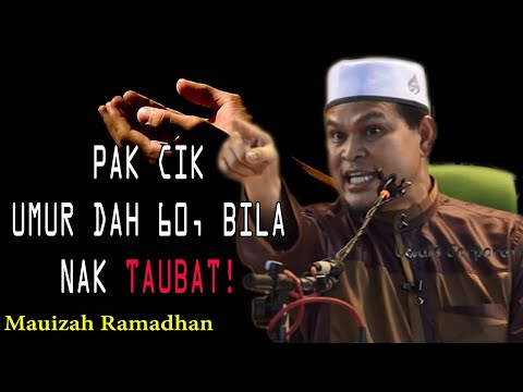 Pak Cik, Umur dh 60, Bila nak Ingat Allah? | Ustaz Abdullah Khairi