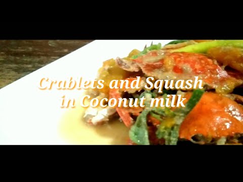 , title : 'Seafood recipe | Crablets and Squash in Coconut milk'