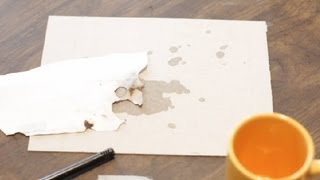 How to Burn the Edges of Paper to Make It Look Old : Paper Crafts