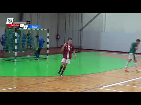 Dinamo - Ocsk (5:1) Ogres novada telpu futbola čempionāts 18/19