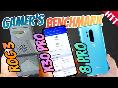 Asus ROG Phone 3 vs Redmi K30 Pro vs Oneplus 8 Pro Antutu Benchmark, FPS Test & 3dMark Benchmark