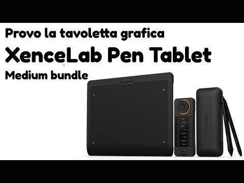 Provo la tavoletta grafica XencesLab con pulsantiera con OpenBoard, Gimp e KiCAD!!
