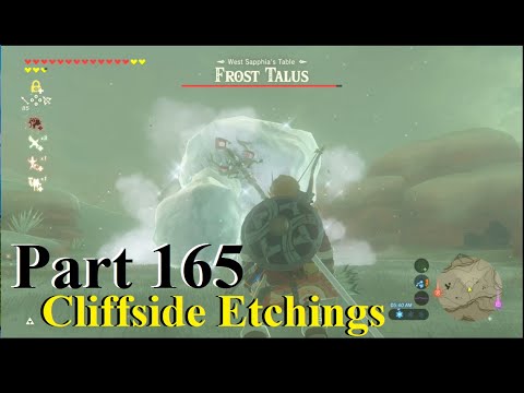 Zelda Botw - Frost Talus and Stone Talus (Gerudo Highland) Quest 13. Cliffside Etchings