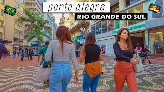 Walking in Downtown Porto Alegre — Rio Grande do Sul, Brazil 【 4K UHD 】