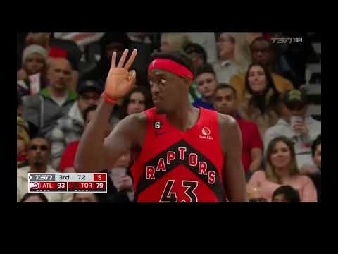 Toronto Raptors vs Atlanta Hawks 1 Final minute of 3rd Quarter Highlights.