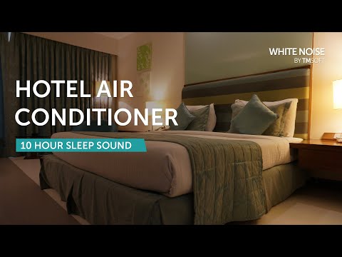 Hotel Room Air Conditioner Sleep Sound - 10 Hours - Black Screen
